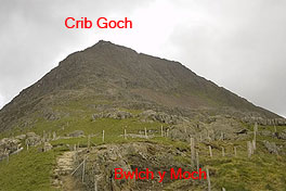 Crib Goch from Bwlch y Moch